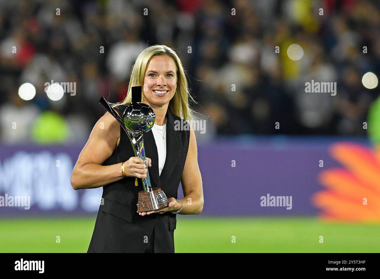 Bogota, Kolumbien. September 2024. El Campin Stadium Lindsay Tarpley (USA), findet nach dem Spiel zwischen Nordkorea und Japan im Finale der FIFA U-20-Frauen-Weltmeisterschaft Kolumbien 2024 im El Campin Stadium statt. 30761 (Julian Medina/SPP) Credit: SPP Sport Press Photo. /Alamy Live News Stockfoto