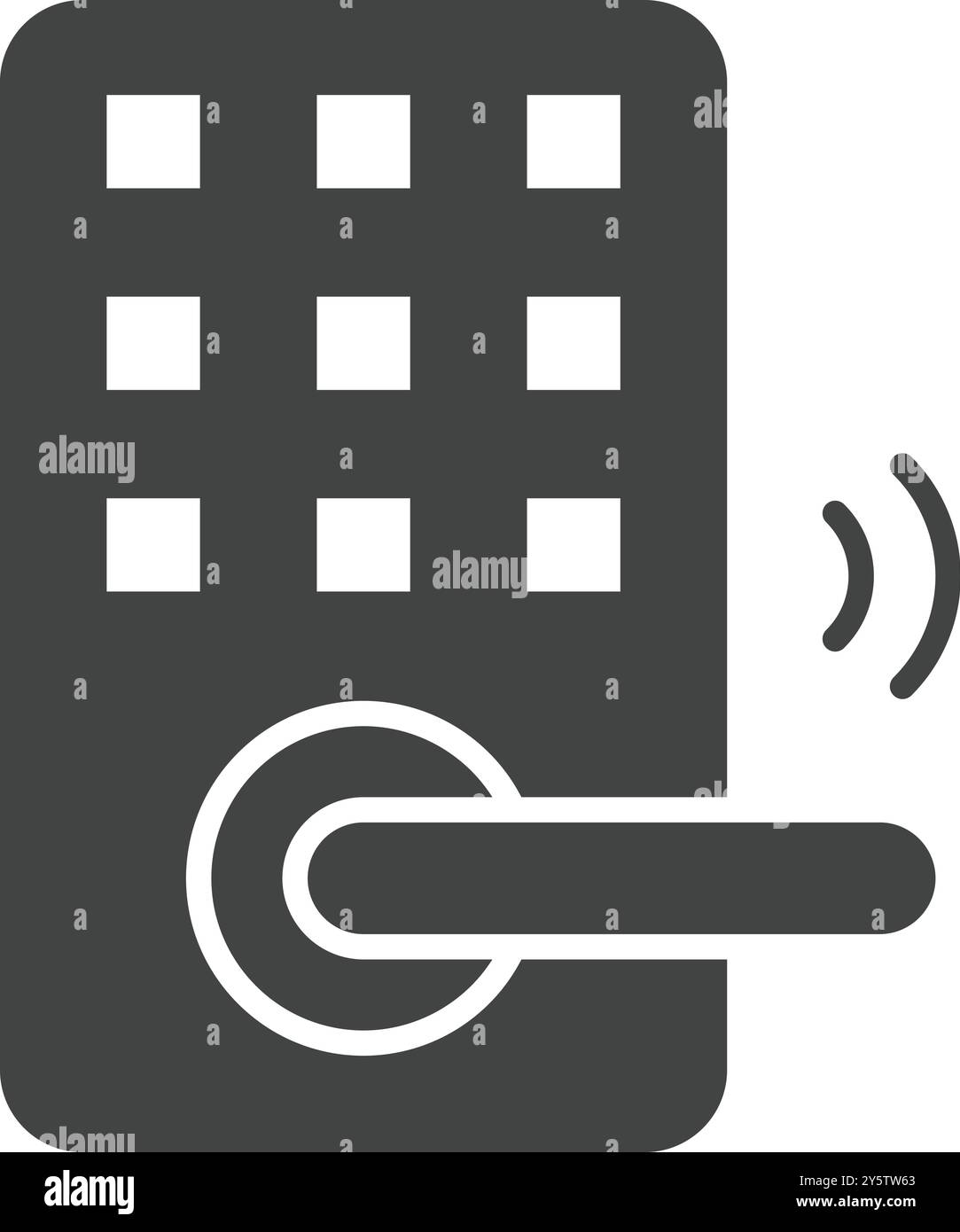 Vektorbild des Smart Lock-Symbols. Geeignet für mobile Anwendungen, Webanwendungen und Printmedien. Stock Vektor