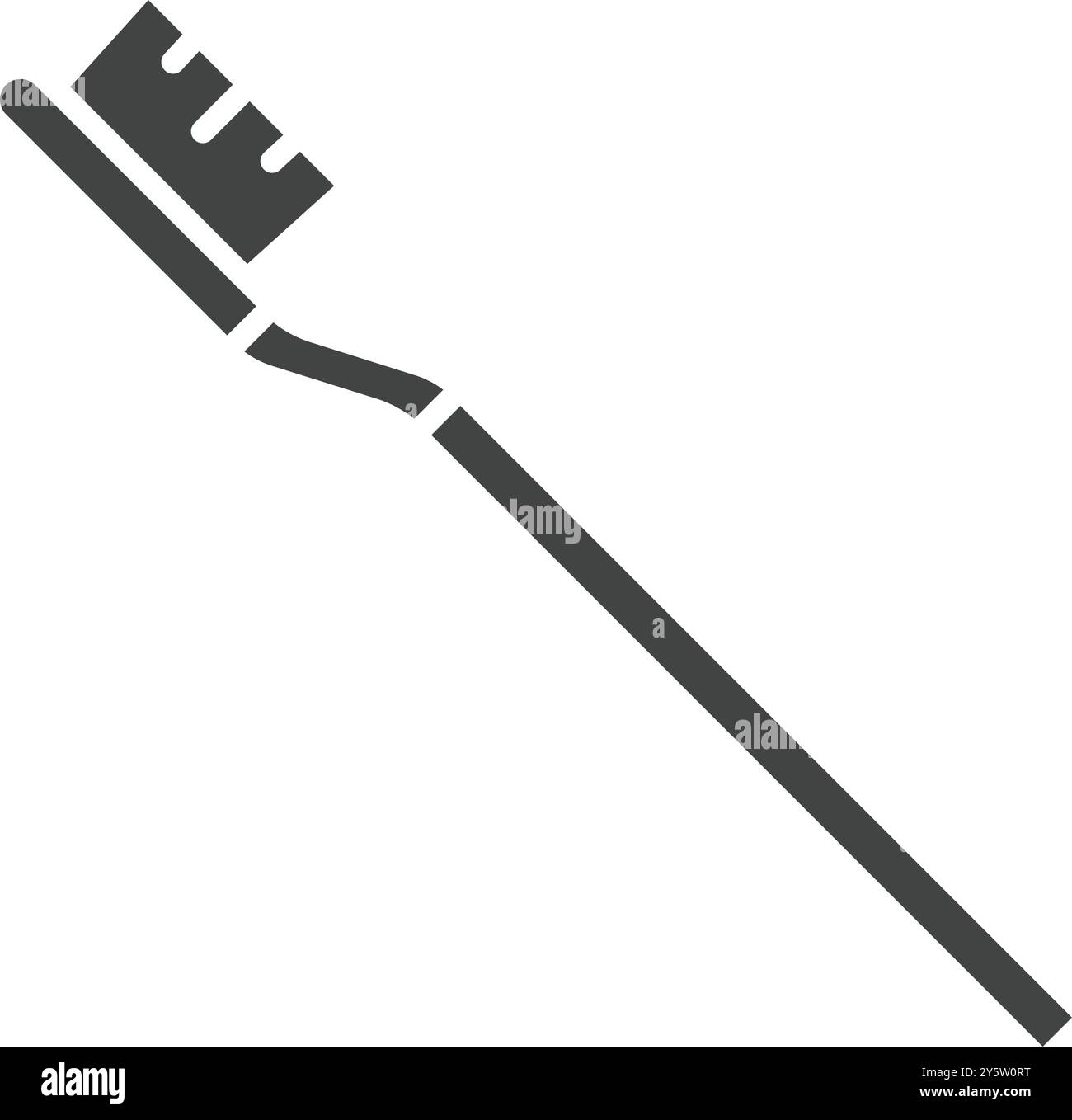 Vektorbild des Zahnbürstensymbols. Geeignet für mobile Anwendungen, Webanwendungen und Printmedien. Stock Vektor