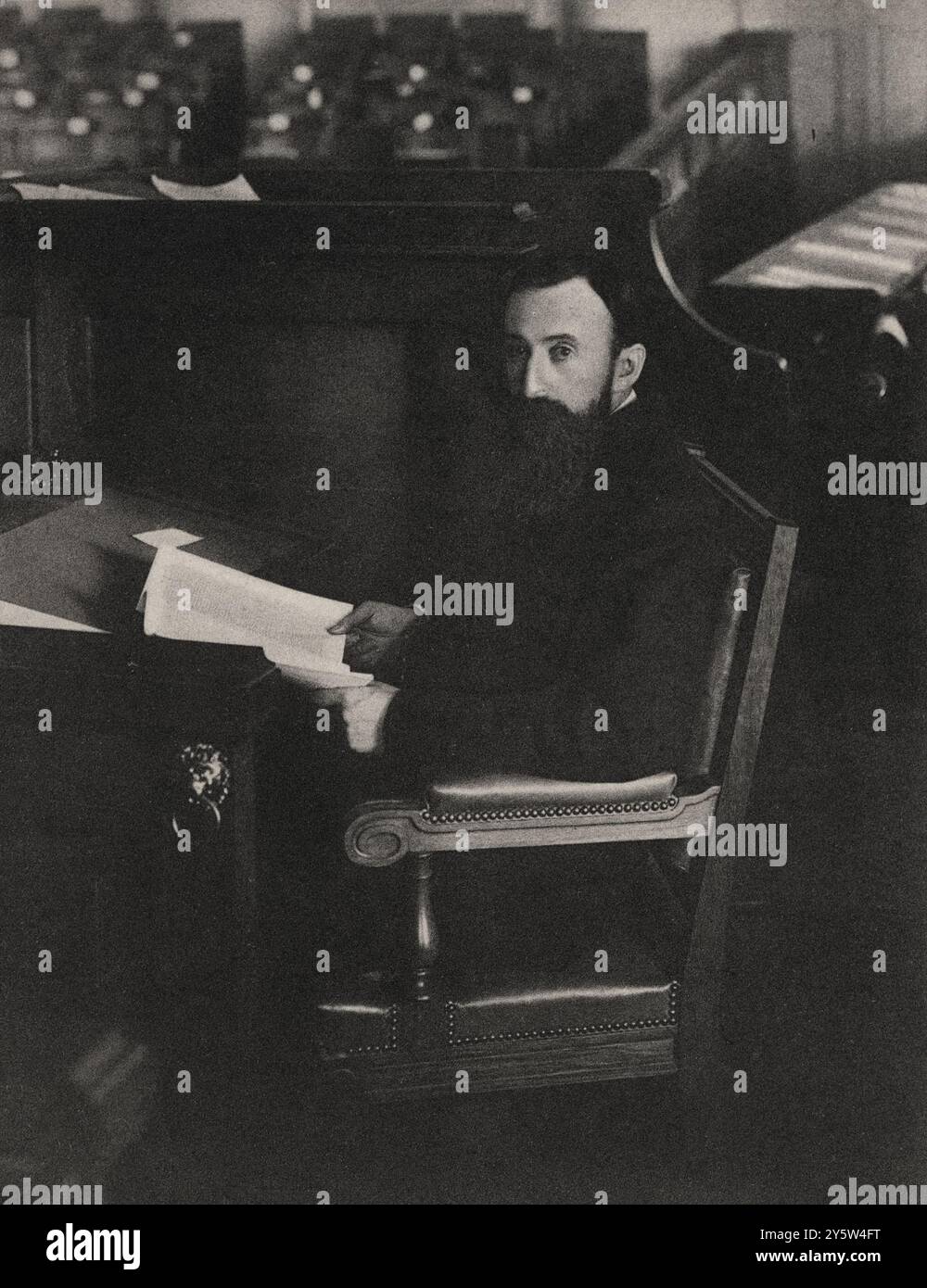 Vintage-Foto von Dmitry Shakhovskoy. Prinz Dmitri Iwanowitsch Shakhovskoj (1906 1861–1939) war ein russischer liberaler Politiker. Stockfoto