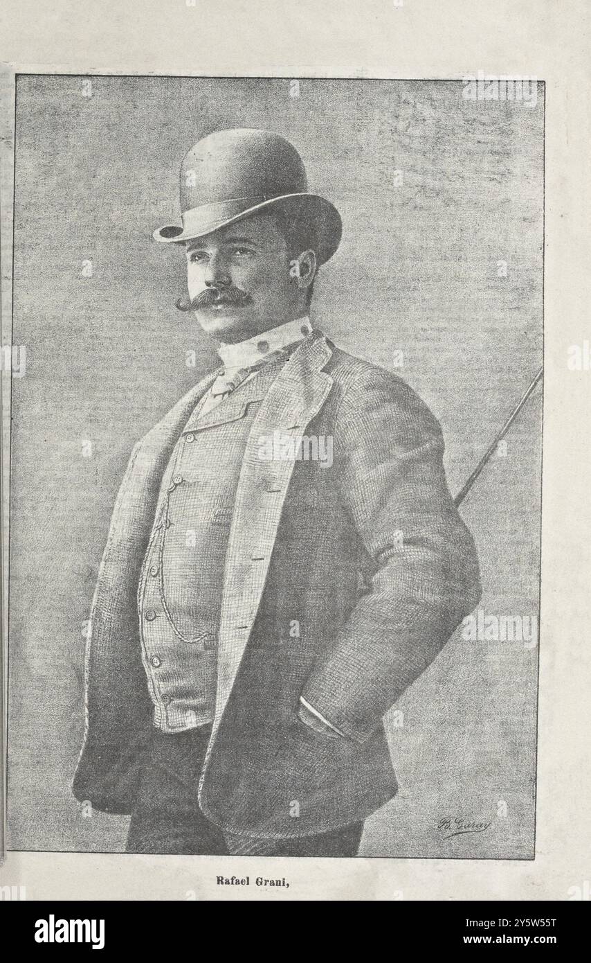 Rafael Grani. 1890 Raffaele Grani (1857–1931) war ein italienischer Tenor. Stockfoto