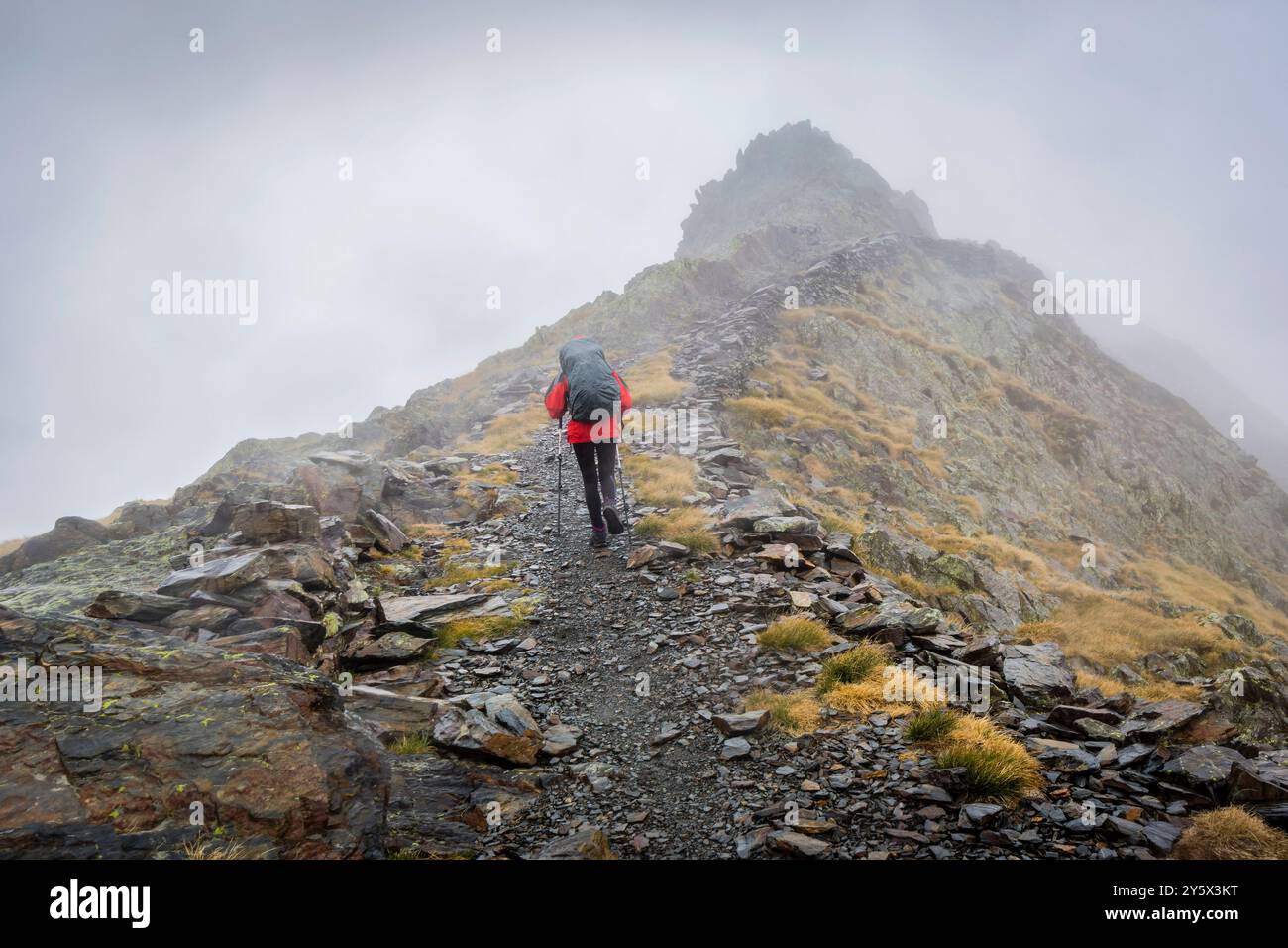 TUC Dera Escaleta Road, 2468 m, Artiga de Lin, Aran-Tal, Pyrenäen-Gebirge, lleida, Katalonien, Spanien, europa Stockfoto