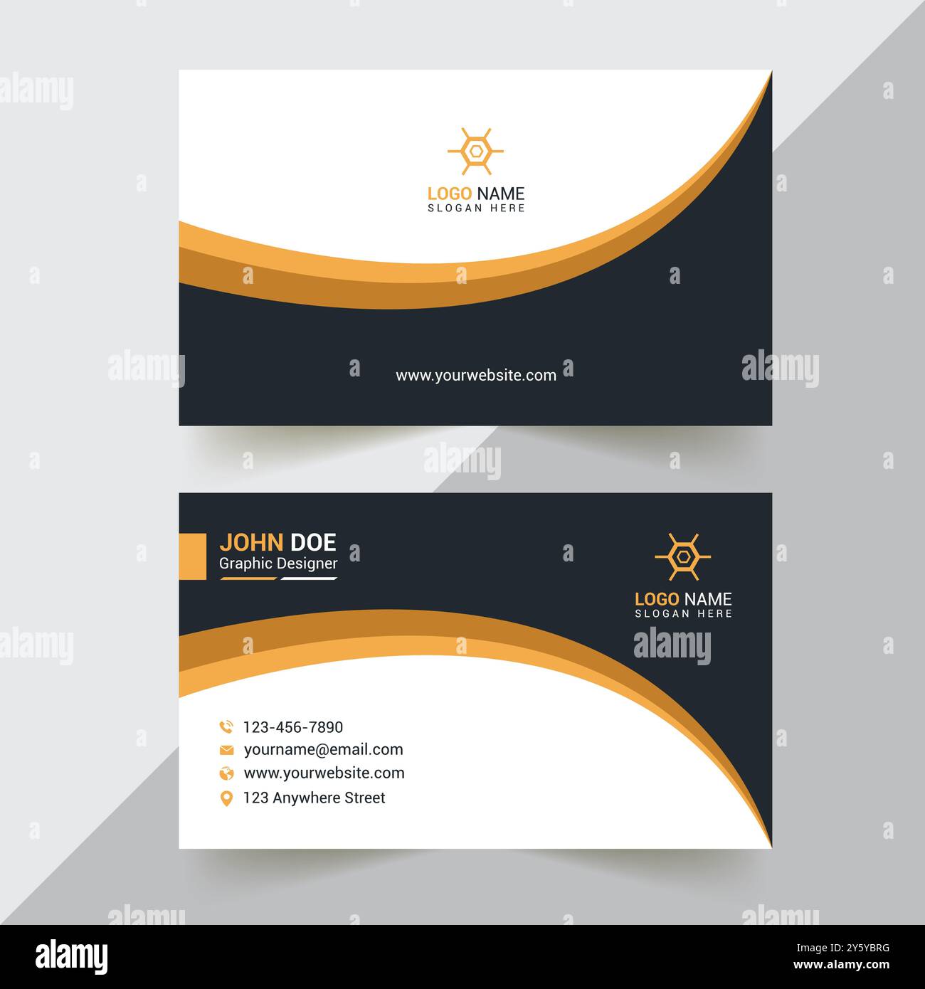 Corporate Visitenkarten-Design Stock Vektor