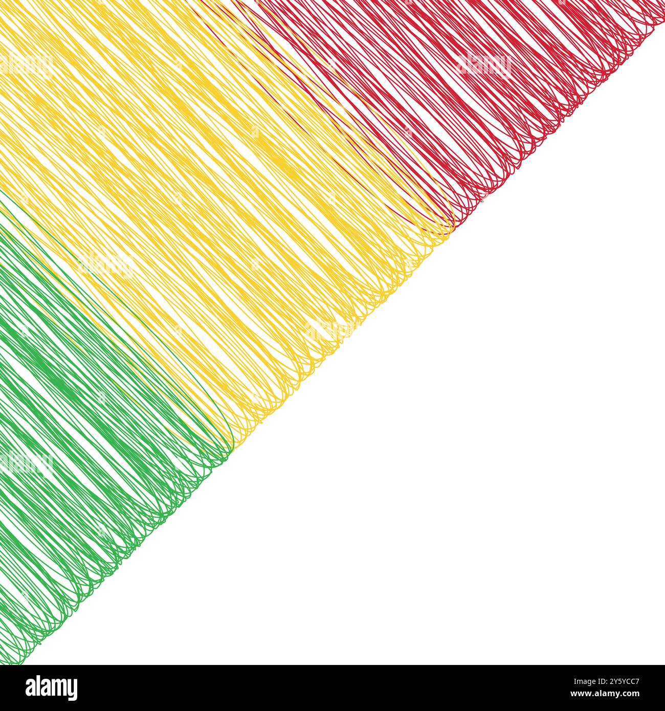 Mali Unabhängigkeitstag 22. september. Scribble Stil Mali Flagge Vektor Hintergrund. Poster, Karte, Banner. Kopierbereich. Stock Vektor