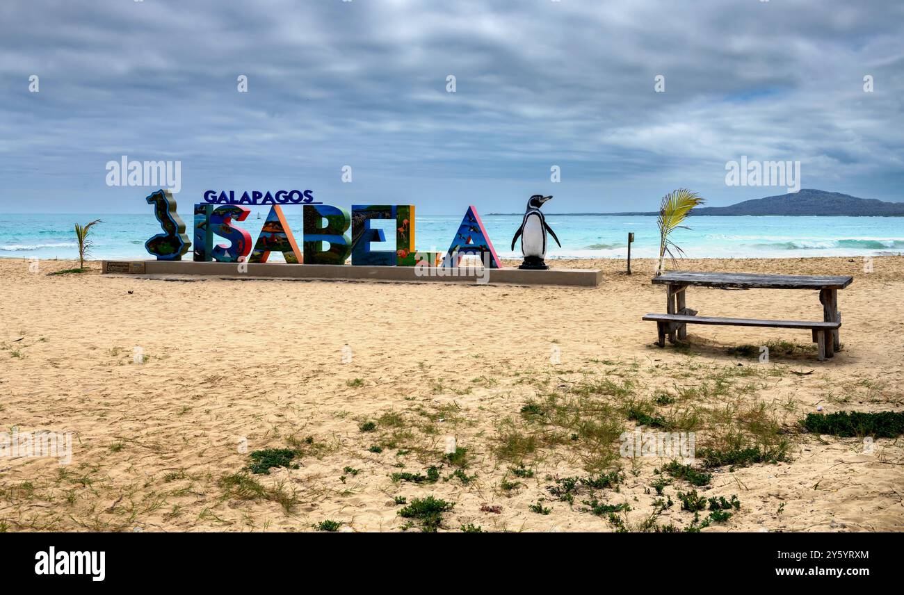 Strand auf der Isabela Insel der Galapagos Inseln Stockfoto