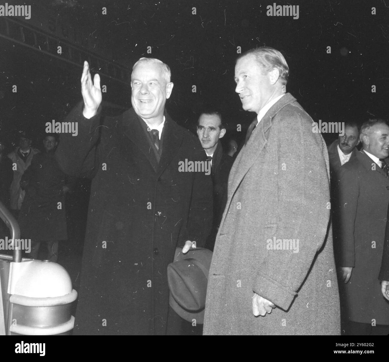 DER SÜDAFRIKANISCHE PREMIER HENDRIK VERWOERD VERLÄSST LONDON AM 19. MÄRZ 1961 Stockfoto