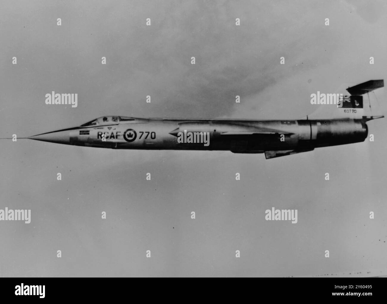 CF 104 SUPER STARFIGHTER - KANADAS BEITRAG ZUR NATO 7. MÄRZ 1961 Stockfoto