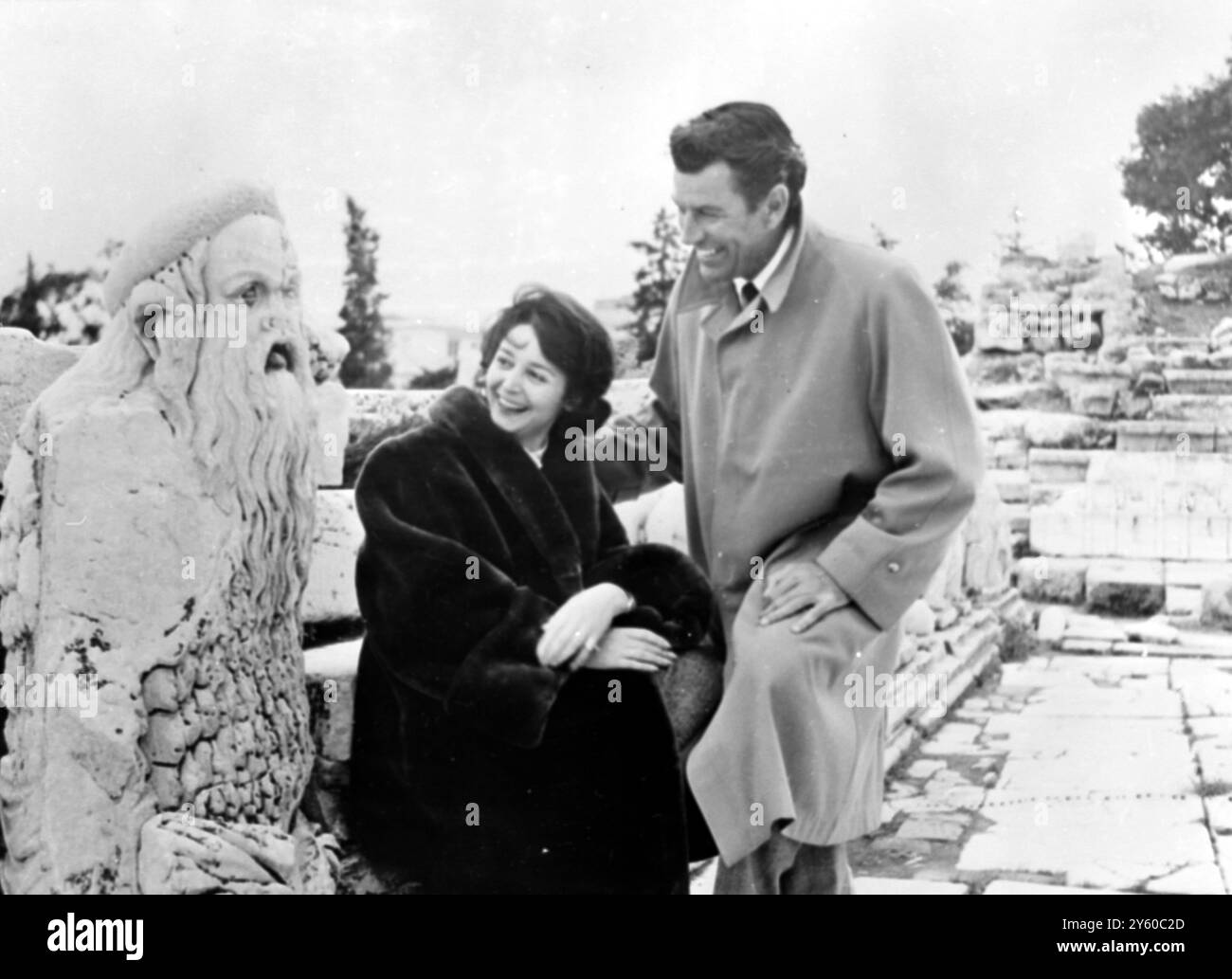 FILME LION OF SPARTA + RICHARD EGAN ANNA SYNODINOU 16. JANUAR 1961 Stockfoto