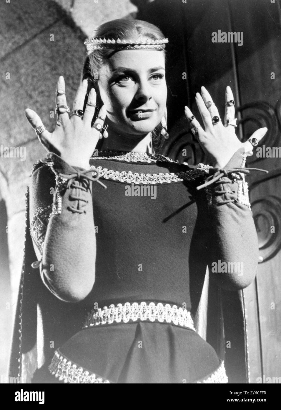 SEITE GENEVIEVE EL CID / 22. DEZEMBER 1960 Stockfoto