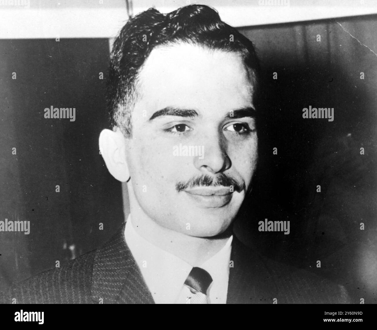 KÖNIG HUSSEIN PORTRÄT 17. NOVEMBER 1960 Stockfoto