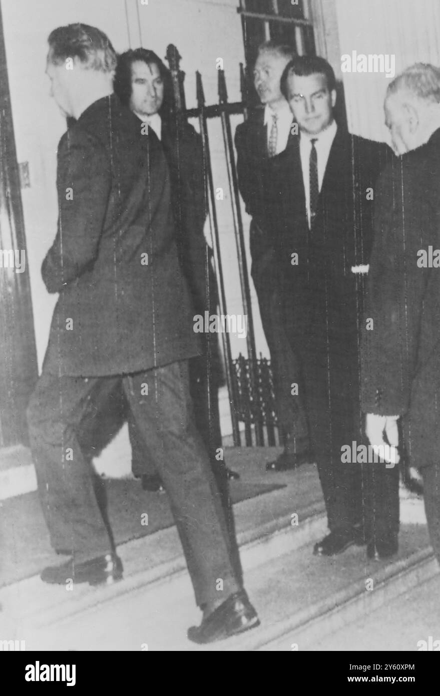 HAMMARSKJOLD D CORDIER SOWJETISCHES UN-HAUPTQUARTIER (HQ) / 5. OKTOBER 1960 Stockfoto