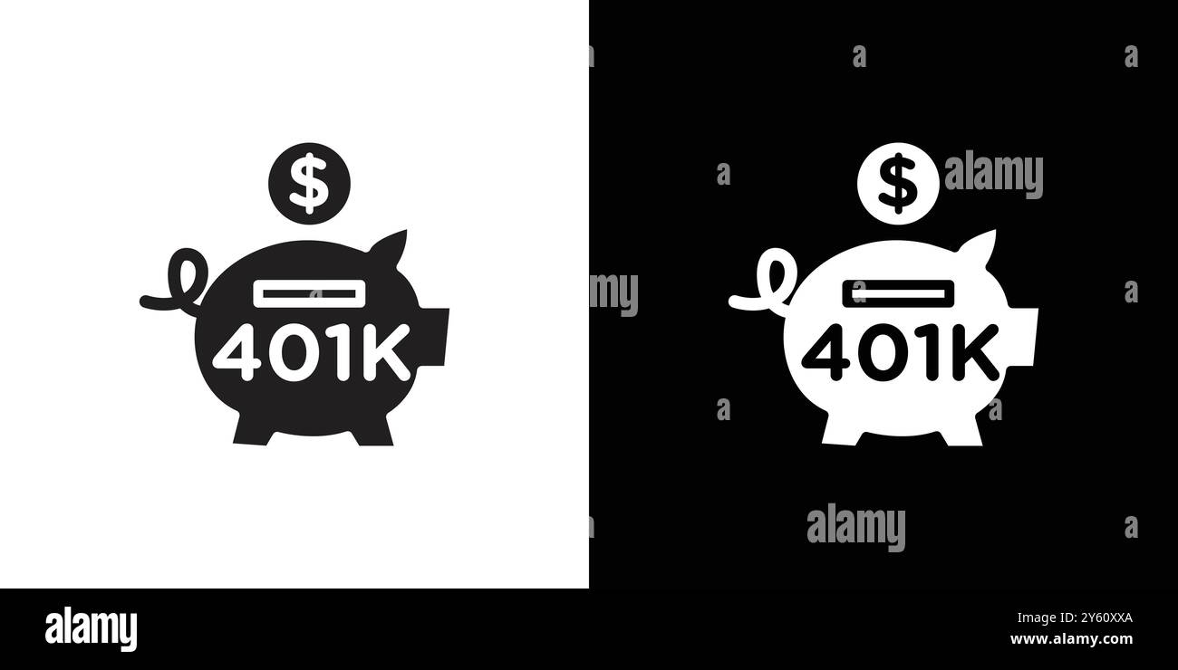 401K Pensionspreise Symbol Vektor-Logo Set Sammlung oder Bündelpackung Stock Vektor 401K Pensionspreise Symbol Vektor-Logo Set Sammlung oder Bündelpackung Stock Vektor