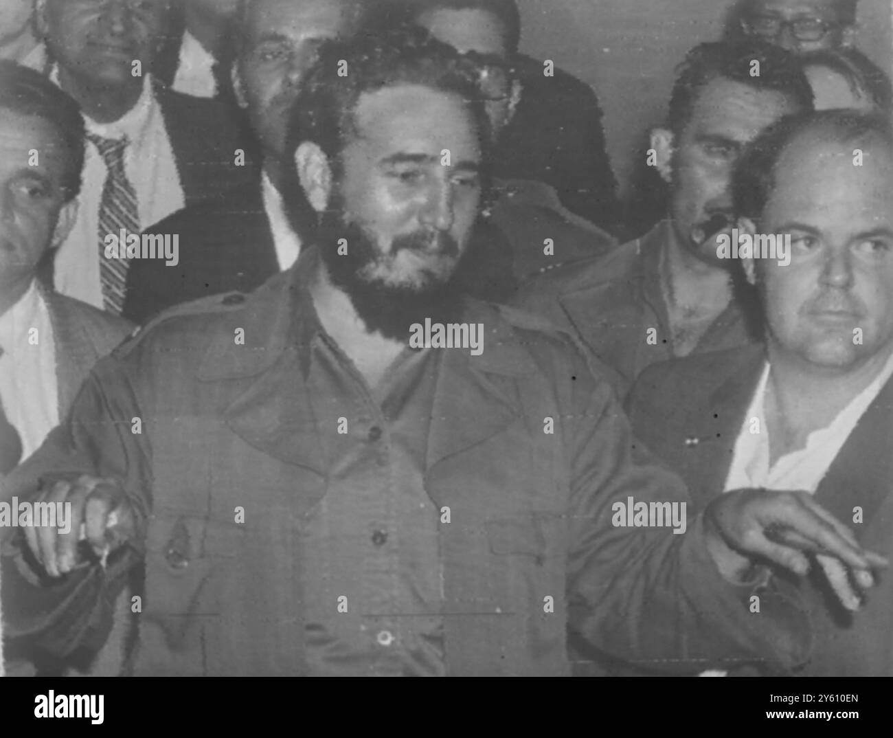 CASTRO FIDEL UN-HAUPTSITZ (HAUPTSITZ) / 20. SEPTEMBER 1960 Stockfoto