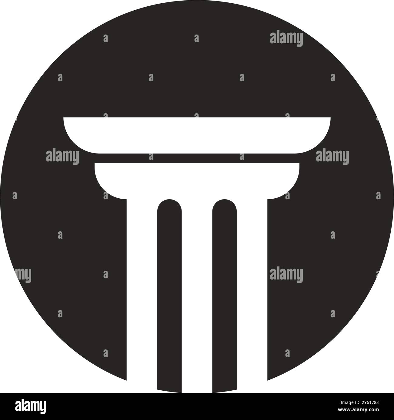 Spaltenlogo Vektor-Illustration Vorlage Design Stock Vektor