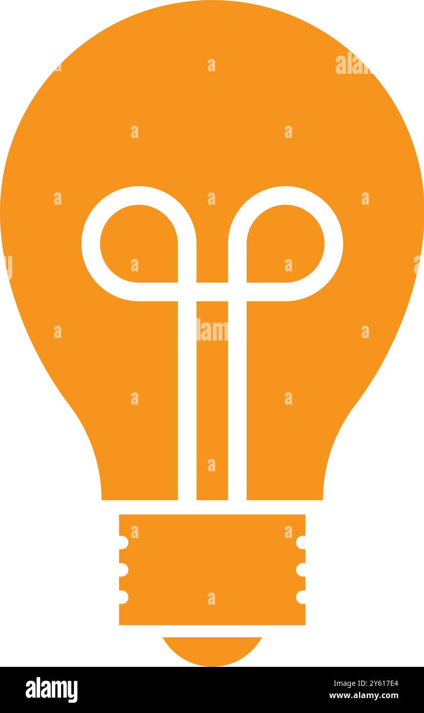 Glühlampenvektor Symbol Illustration Symbol Design Stock Vektor