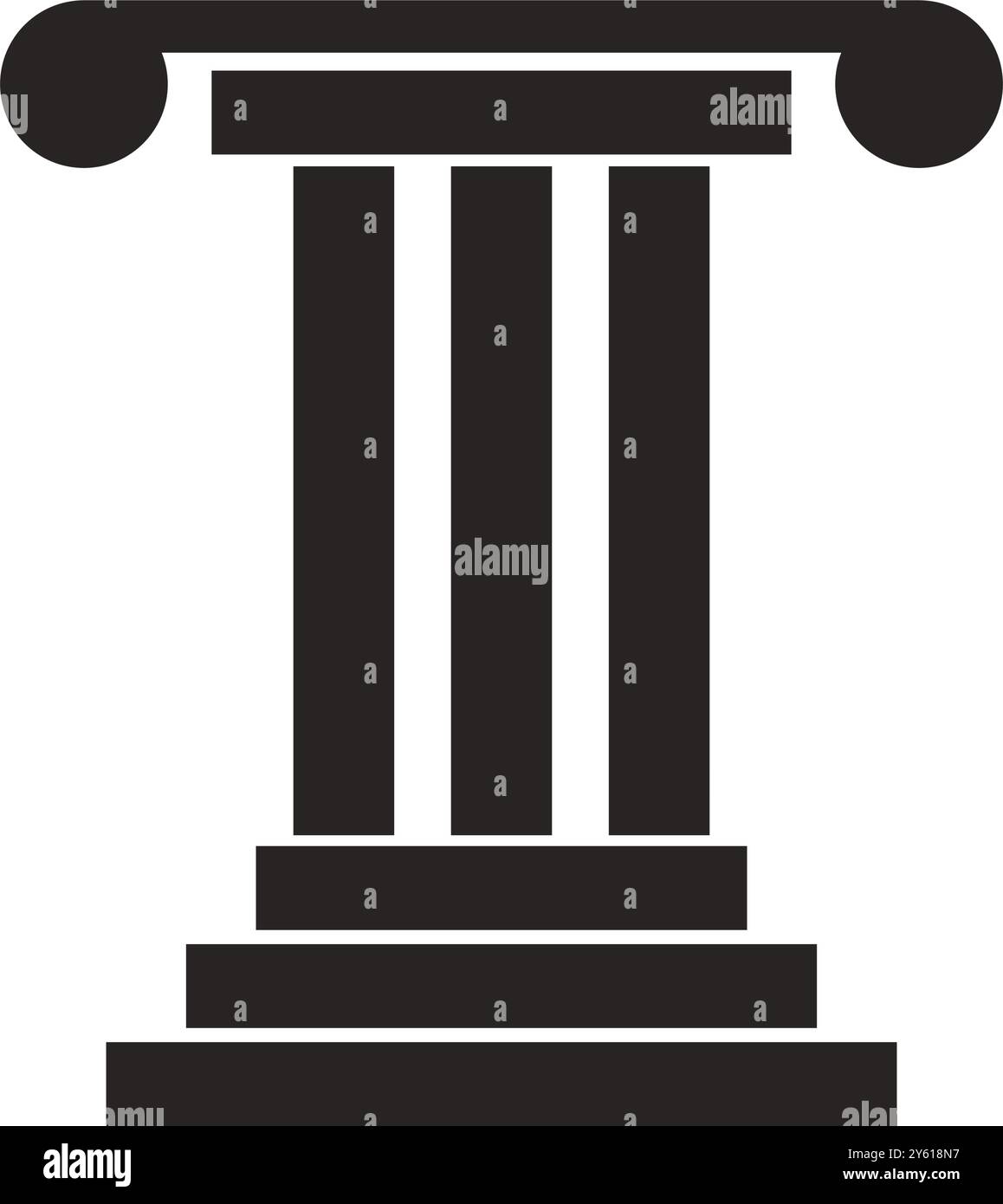 Spaltenlogo Vektor-Illustration Vorlage Design Stock Vektor