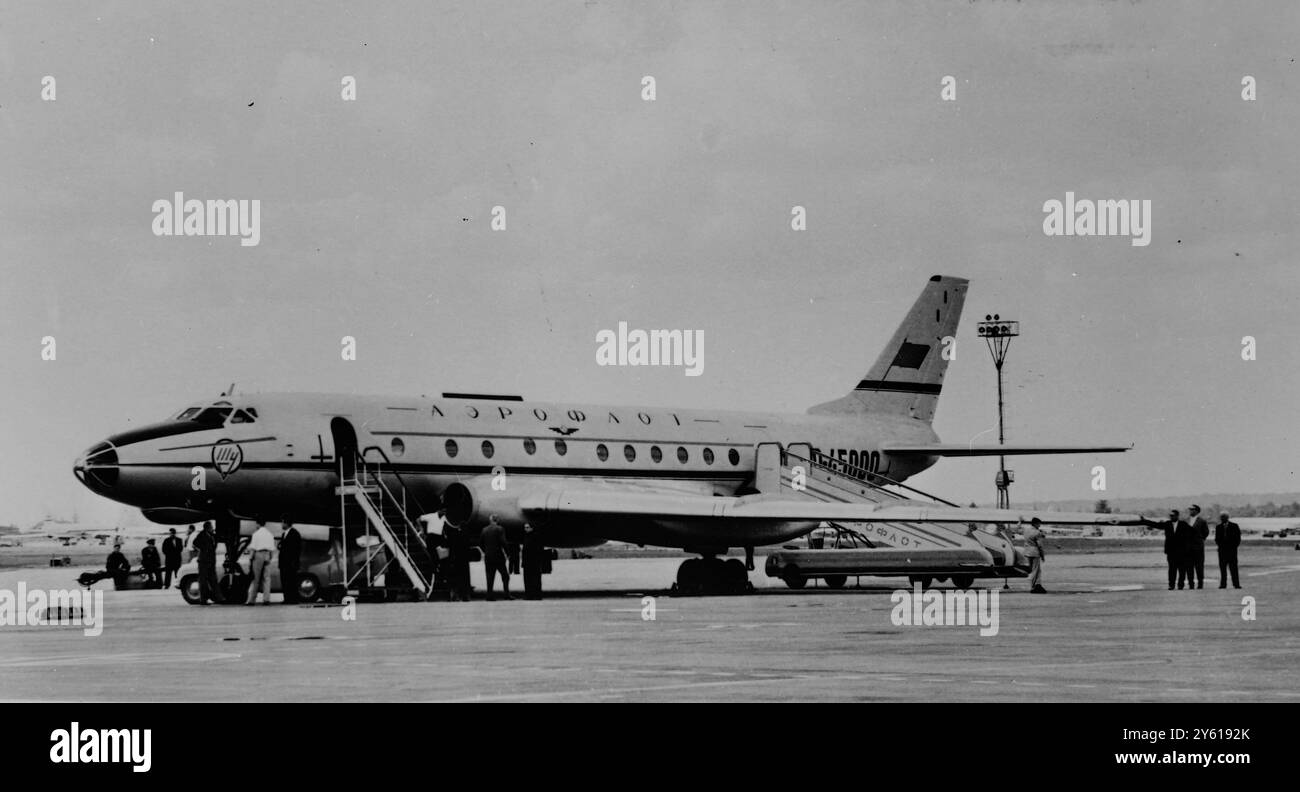 LUFTFAHRT TU-124 28. JUNI 1960 Stockfoto