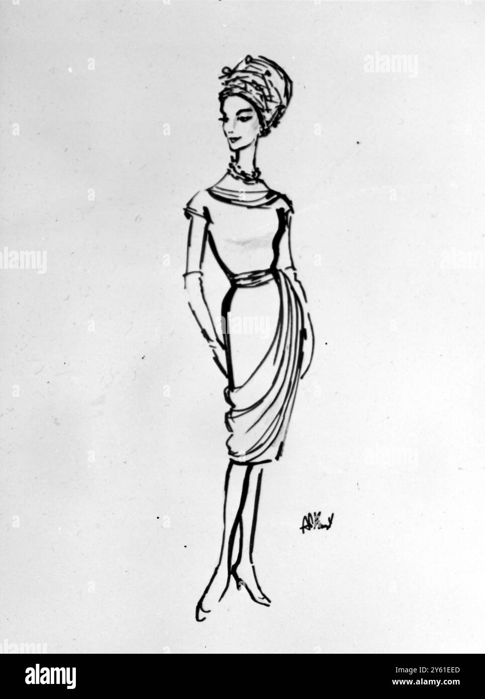 PRINZESSIN MARGARET ROSENKLEID GEHT WEG LONDON 6. MAI 1960 Stockfoto PRINZESSIN MARGARET ROSENKLEID GEHT WEG LONDON 6. MAI 1960 Stockfoto