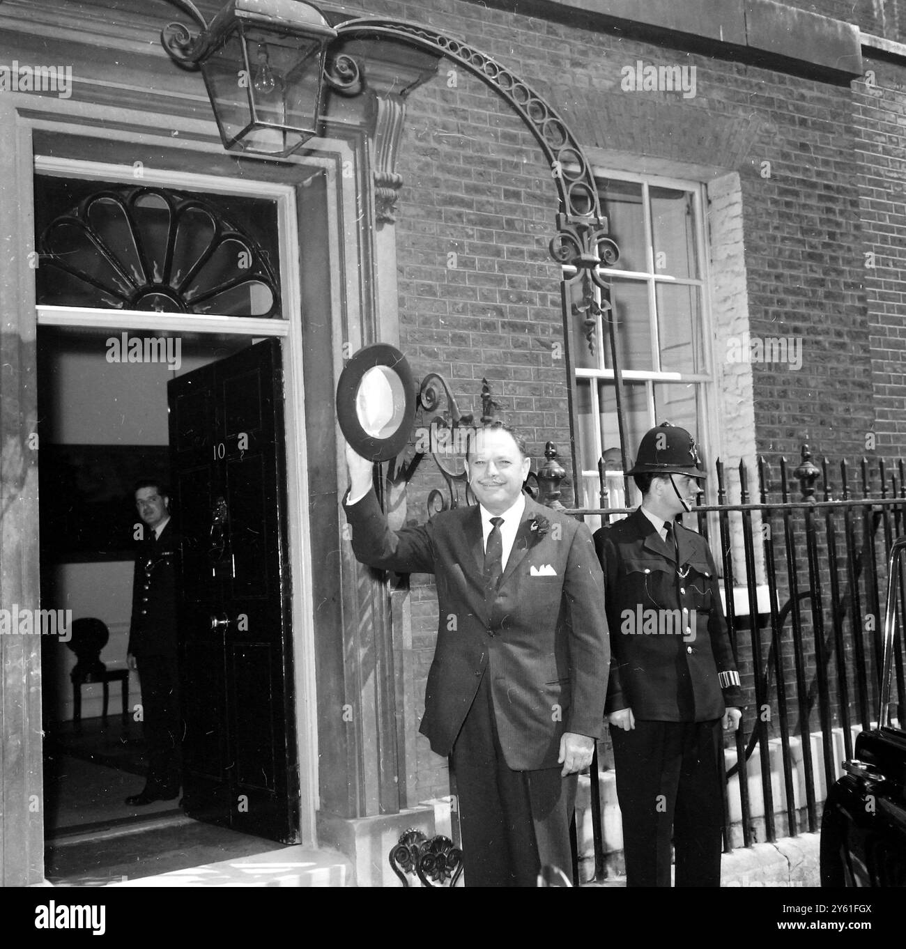 PRÄSIDENT DES PAKISTANISCHEN FELDMARSCHALLS KHAN, NR. 10 DOWNING STREET 3. MAI 1960 Stockfoto