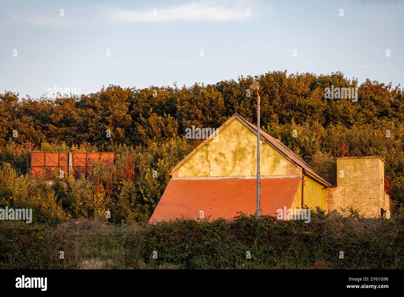 Gebäude auf der Radarstation Bawdsey Suffolk aus dem Zweiten Weltkrieg Stockfoto