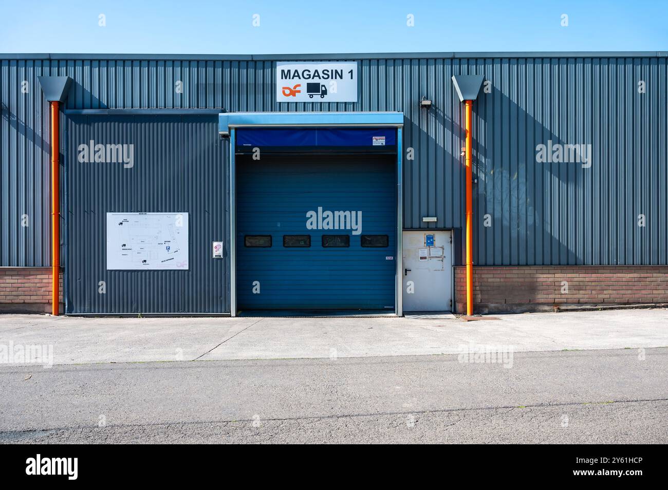 Lüttich, Belgien, 10. August 2024 - Ateliers Francois arbeitet in der Metallindustrie Stockfoto