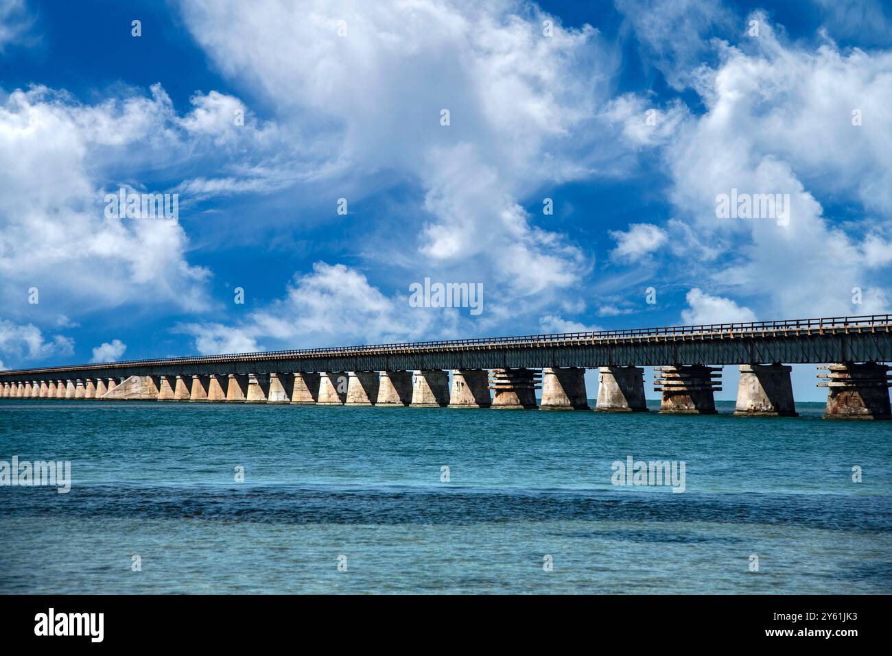 Alte 11-Mile Bridge, Florida Keys, Florida, USA Stockfoto