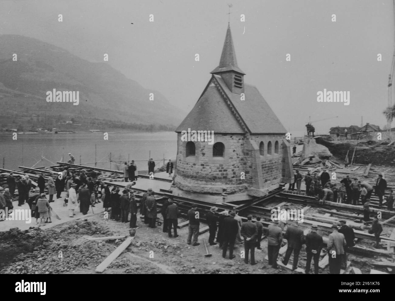 GEDENKSTÄTTEN KÖNIGIN ASTRID VON BELGIEN KAPELLE 2. APRIL 1960 Stockfoto