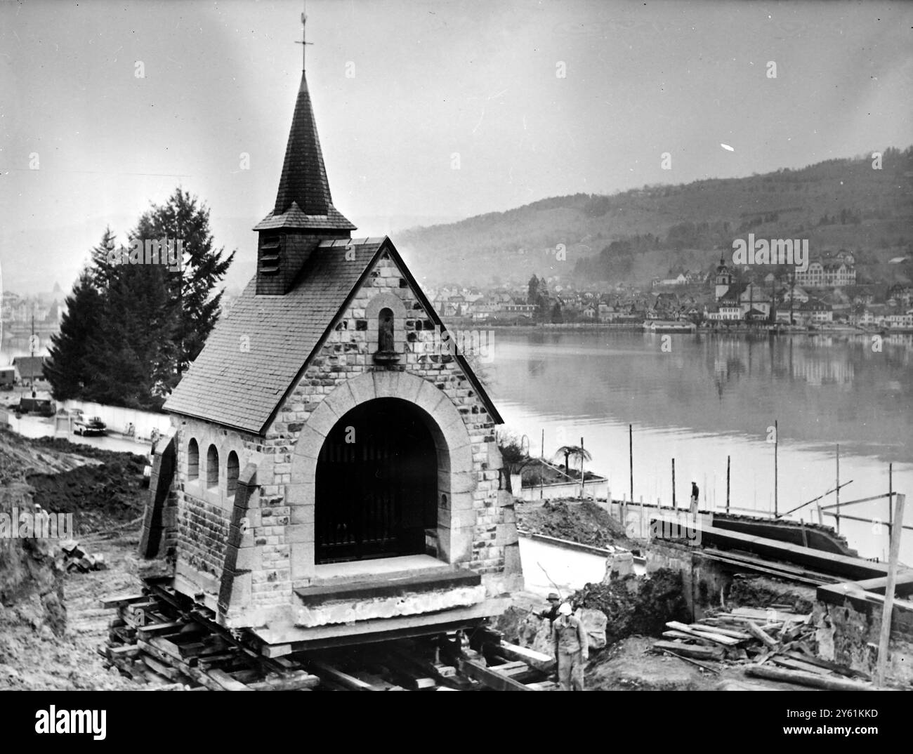 GEDENKSTÄTTEN KÖNIGIN ASTRID VON BELGIEN KAPELLE 30 MÄRZ 1960 Stockfoto