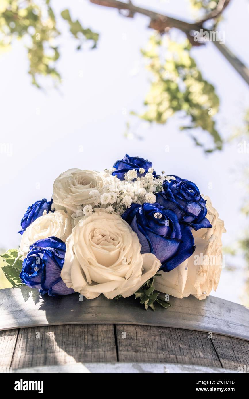 brautstrauß auf einer Hochzeit, schöne Präsentation, elegant, ​​refined Stockfoto