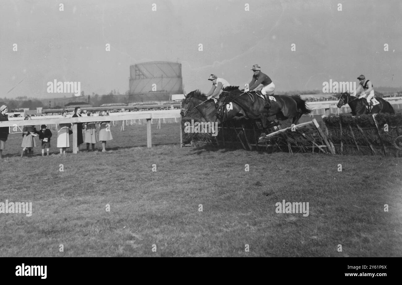 STARLINER GILBERT ARROGANT BRITTLE LAST FENCE HARE 5. MÄRZ 1960 Stockfoto