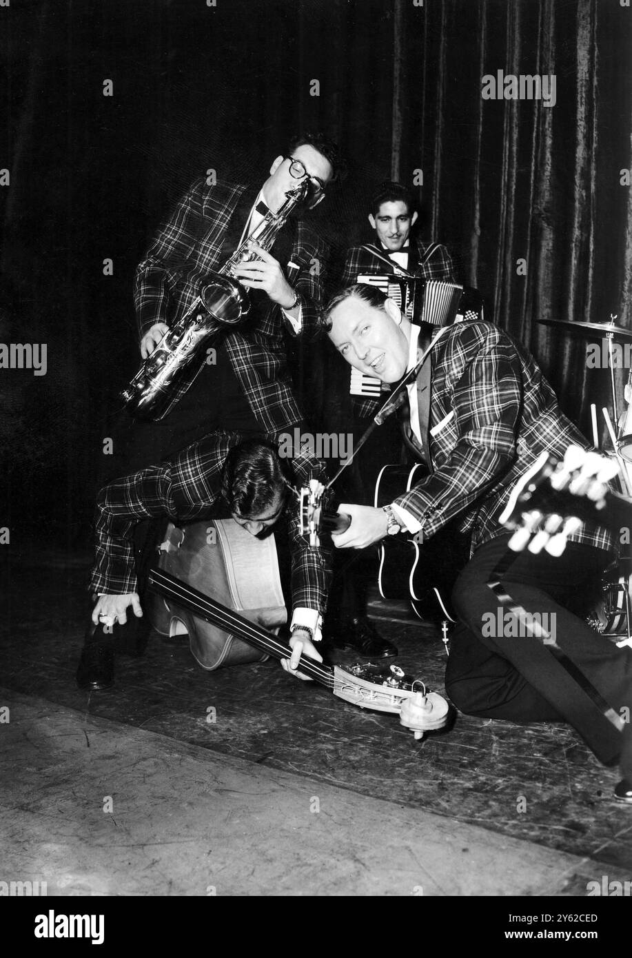 Bill Haley and the Comets 6. Februar 1957 Bill Haley ursprünglich John Clifton Haley 1925-81 US-Pionier der Rock and Roll Musik, geboren in Highland Park Michigan Stockfoto