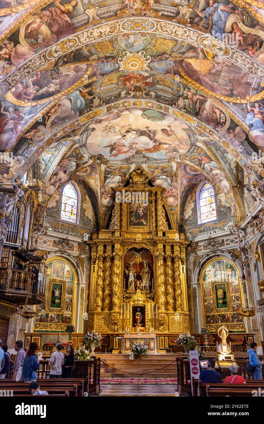 In der Kathedrale von Valencia befindet sich der Heilige Chalice, der vermutlich der Kelch ist, den Christus während des Letzten Abendmahls verwendet hat. Stockfoto