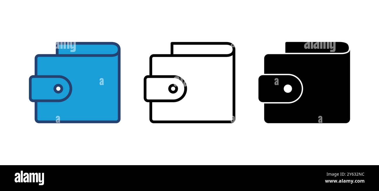 Vektor des Wallet-Symbols. Vektorsymbol für Wallet Stock Vektor