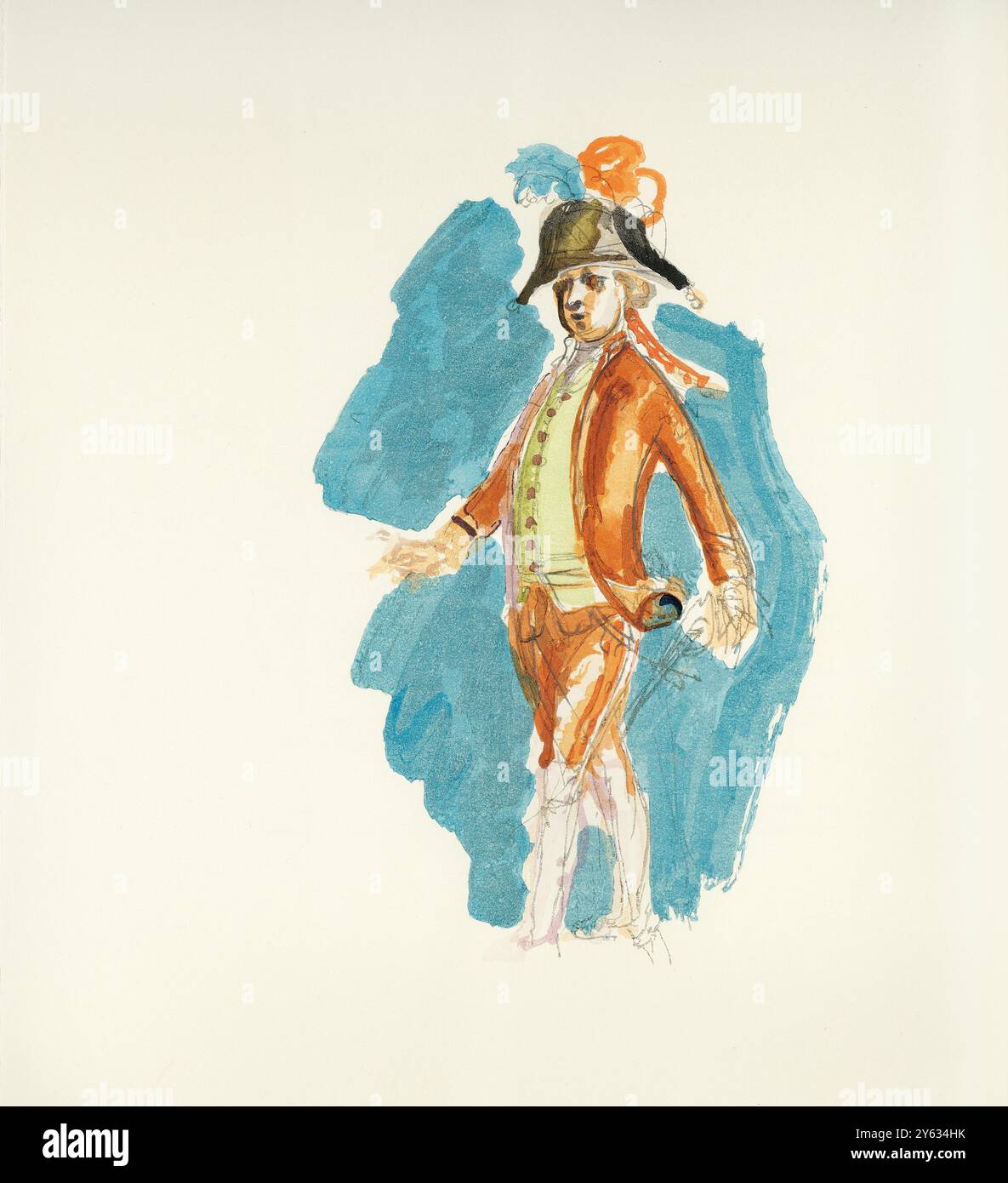 Kostümgestaltung für die Oper Così Fan tutte von Wolfgang Amadeus Mozart. Museum: PRIVATE SAMMLUNG. Autor: BALTHUS. Stockfoto