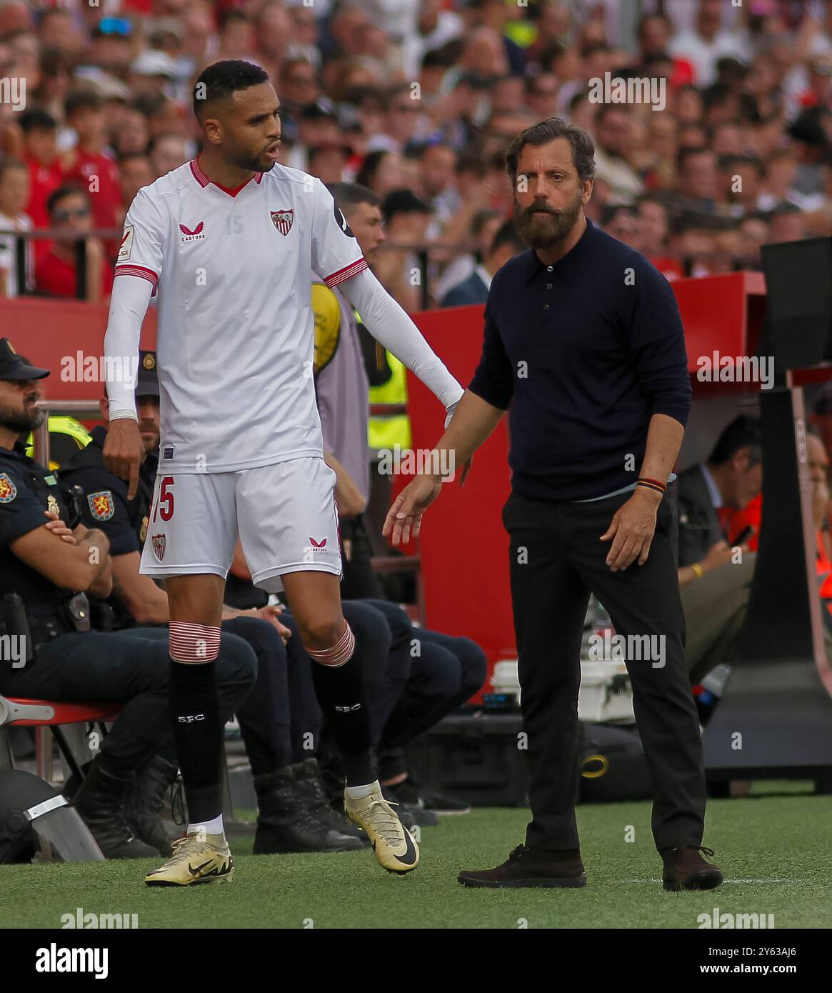 Sevilla, 17.03.2024. Spieltag 29. Das Ligaspiels wurde im Stadion Ramón Sánchez-Pizjuan zwischen Sevilla FC und Celta de Vigo ausgetragen, mit einem Ergebnis von 1 zu 2, mit einem Sieg für die Besucher. Foto: Manuel Gómez. ARCHSEV. Quelle: Album / Archivo ABC / Manuel Gómez Stockfoto