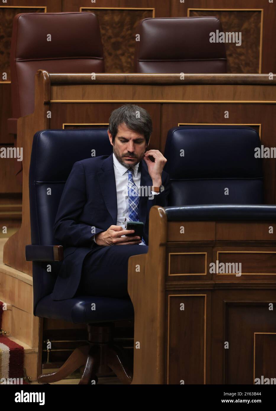 Madrid, 22.05.2024. Abgeordnetenkongress. Plenartagung Erscheinen des Regierungspräsidenten vor dem Plenum. Foto: Jaime García. ARCHDC. Quelle: Album / Archivo ABC / Jaime García Stockfoto