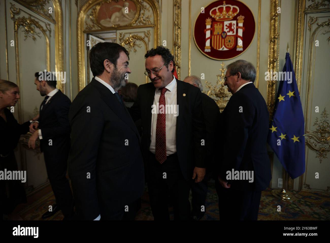 Madrid, 29.11.2023. Auf dem Bild Vicente Guilarte und der Generalstaatsanwalt Álvaro García Ortiz. Foto: Jaime García. ARCHDC. Quelle: Album / Archivo ABC / Jaime García Stockfoto