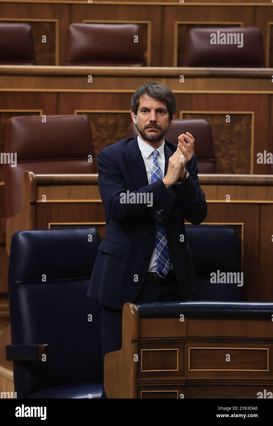Madrid, 22.05.2024. Abgeordnetenkongress. Plenartagung Erscheinen des Regierungspräsidenten vor dem Plenum. Foto: Jaime García. ARCHDC. Quelle: Album / Archivo ABC / Jaime García Stockfoto