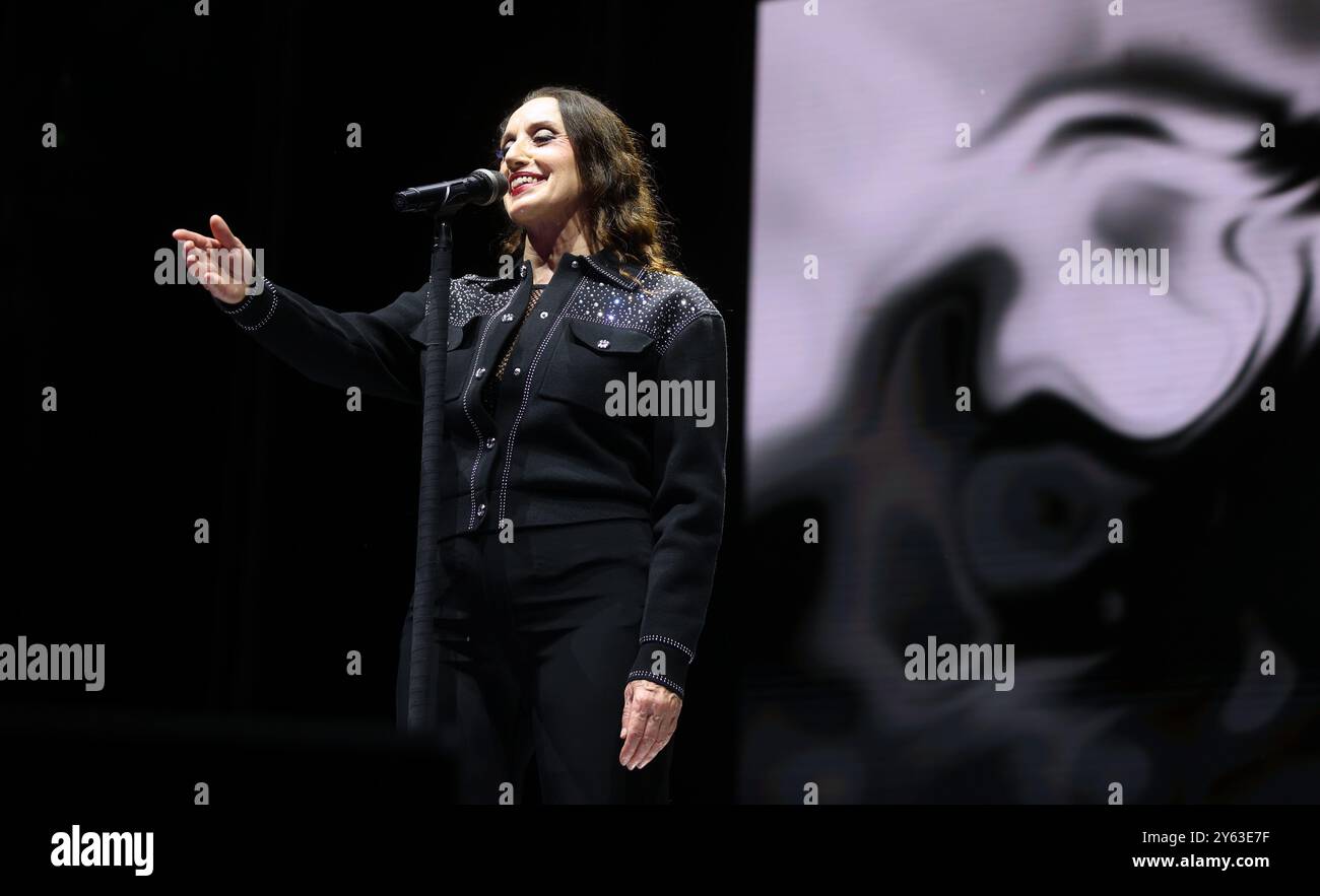 Córdoba, 14.06.2024. Casal-Lichtkonzert in der Stierkampfarena Califas. Foto: Valerio Merino. Archcor. Quelle: Album / Archivo ABC / Valerio Merino Stockfoto