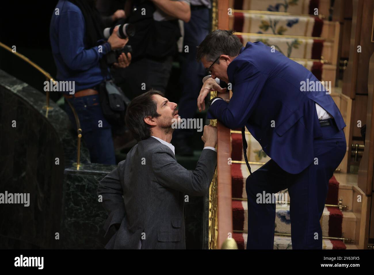 Madrid, 14.03.2024. Abgeordnetenkongress. Aussprache im Plenum und Abstimmung über das Amnestiegesetz. Foto: Jaime García. ARCHDC. Quelle: Album / Archivo ABC / Jaime García Stockfoto