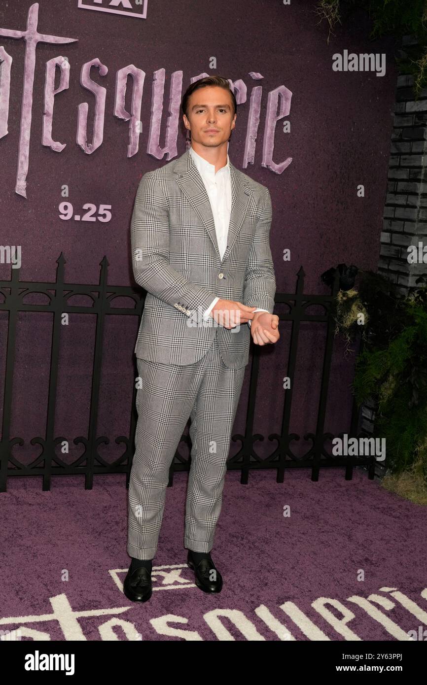 New York, Usa. September 2024. New York, USA. 23.9.24, New York, New York, Vereinigte Staaten Nicholas Alexander Chavez nimmt an der Grotesquerie New York Premiere Teil, die am Montag, 23. September 2024 in den Spring Studios 50 Varick Street in New York City stattfand. Credit: Jennifer Graylock/Alamy Live News Stockfoto