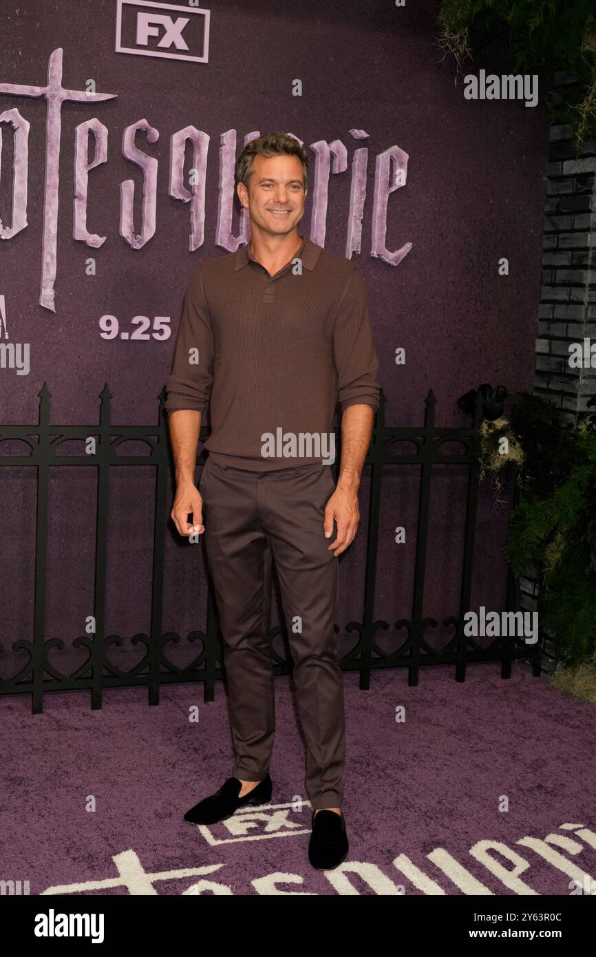 New York, Usa. September 2024. New York, USA. 23.9.24, New York, New York, USA Joshua Jackson nimmt an der Grotesquerie New York Premiere Teil, die am Montag, 23. September 2024 in den Spring Studios 50 Varick Street in New York City stattfindet Stockfoto