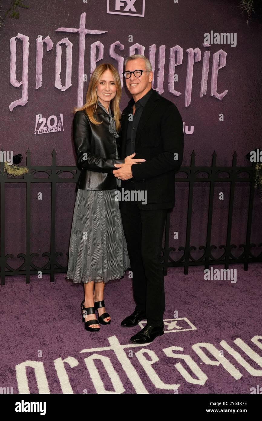 New York, Usa. September 2024. New York, USA. 23.9.24, New York, Vereinigte Staaten Dana Walden CO Chairman Disney Entertainment nimmt an der Grotesquerie New York Premiere Teil, die am Montag, 23. September 2024 in den Spring Studios 50 Varick Street in New York City stattfand. Credit: Jennifer Graylock/Alamy Live News Stockfoto