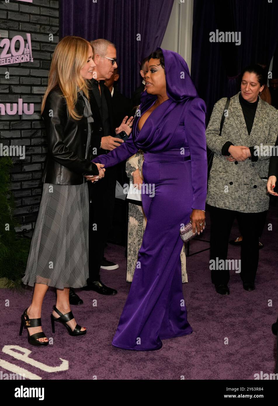 New York, Usa. September 2024. New York, USA. 23.9.24, New York, USA Niecy Nash Betts, Dana Walden CO Chairman Disney Entertainment nimmt an der Grotesquerie New York Premiere Teil, die am Montag, 23. September 2024 in den Spring Studios 50 Varick Street in New York City stattfand. Credit: Jennifer Graylock/Alamy Live News Stockfoto