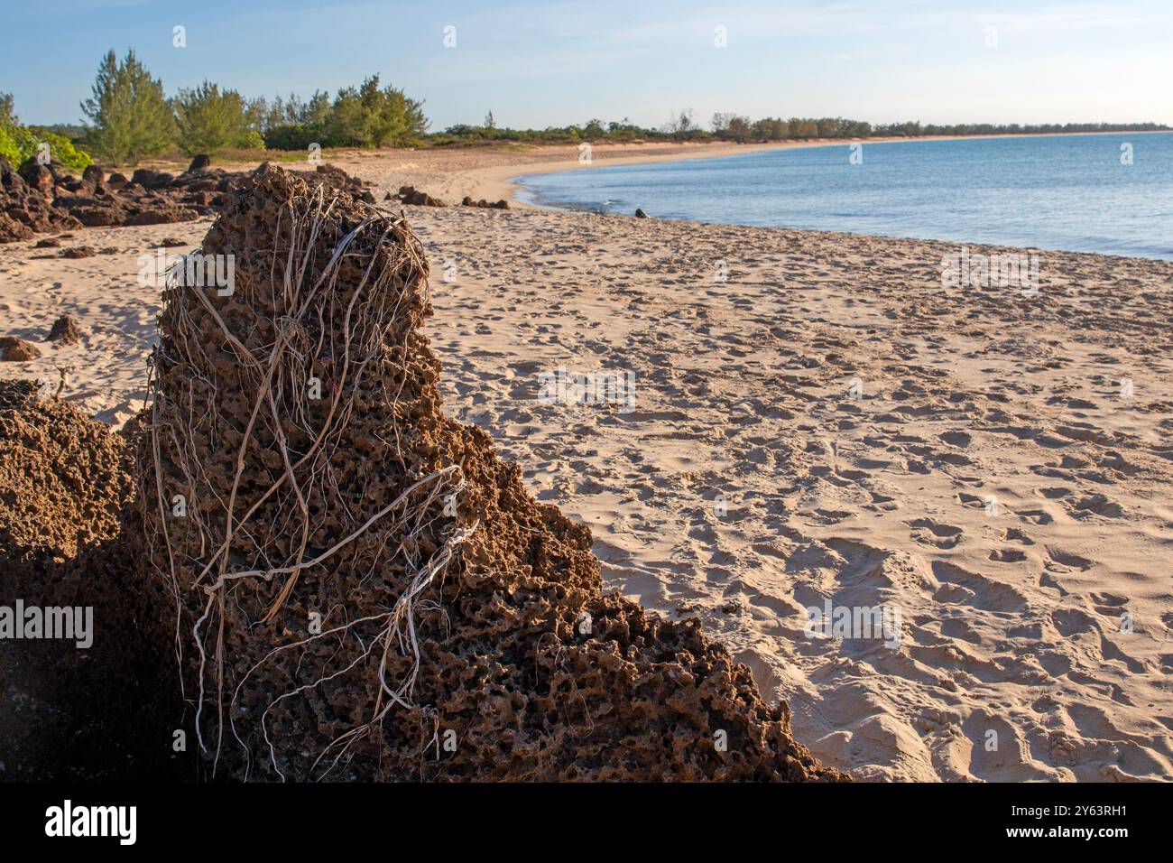 Strand am Cape Wirrawoi (Wirrwawuy) Stockfoto