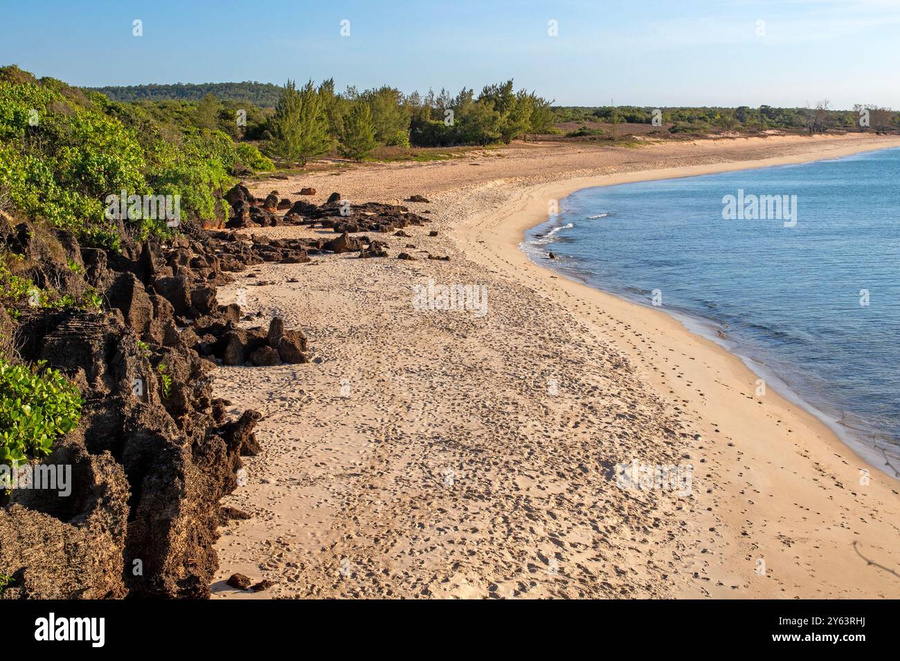 Strand am Cape Wirrawoi (Wirrwawuy) Stockfoto