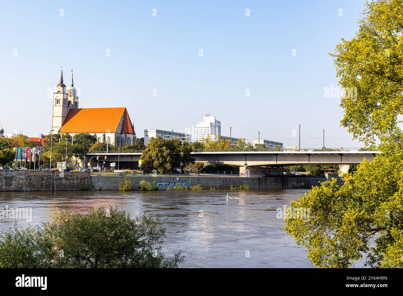 Bilder aus der Landeshauptstadt Magdeburg Sachsen Anhalt Stockfoto