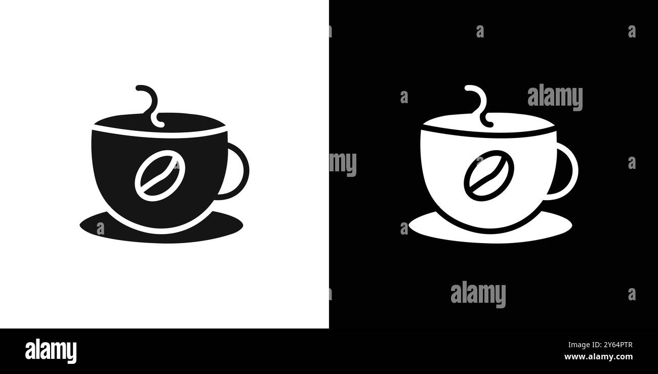 Coffein kostenloses Symbol lineares Vektor-Grafikzeichen oder Symbolsatz für Web-App-ui Stock Vektor