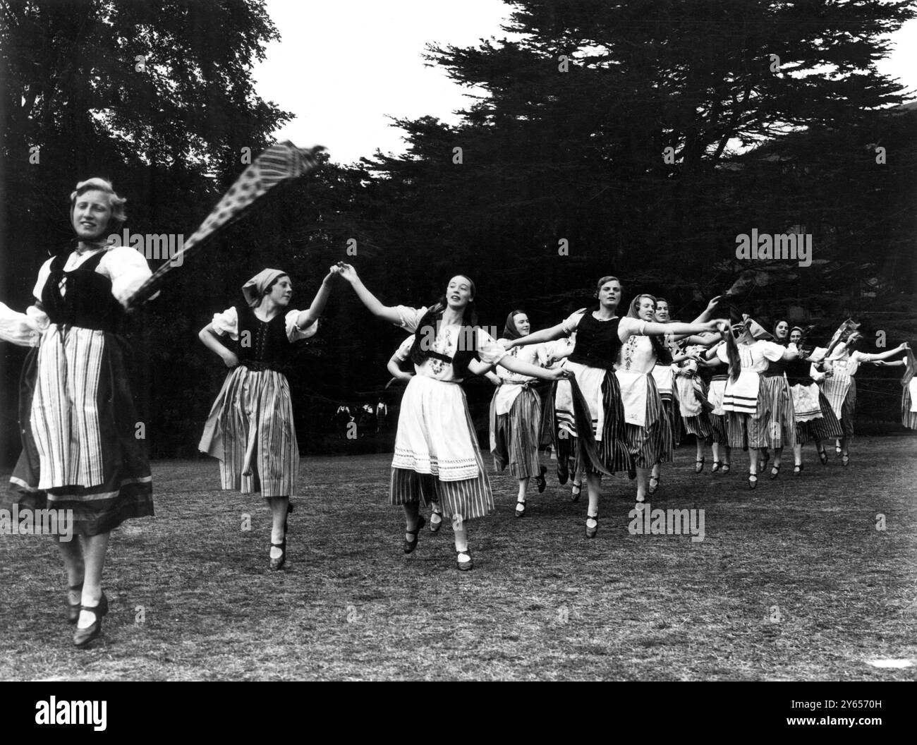 Ungarischer Tanz 1936 Stockfoto