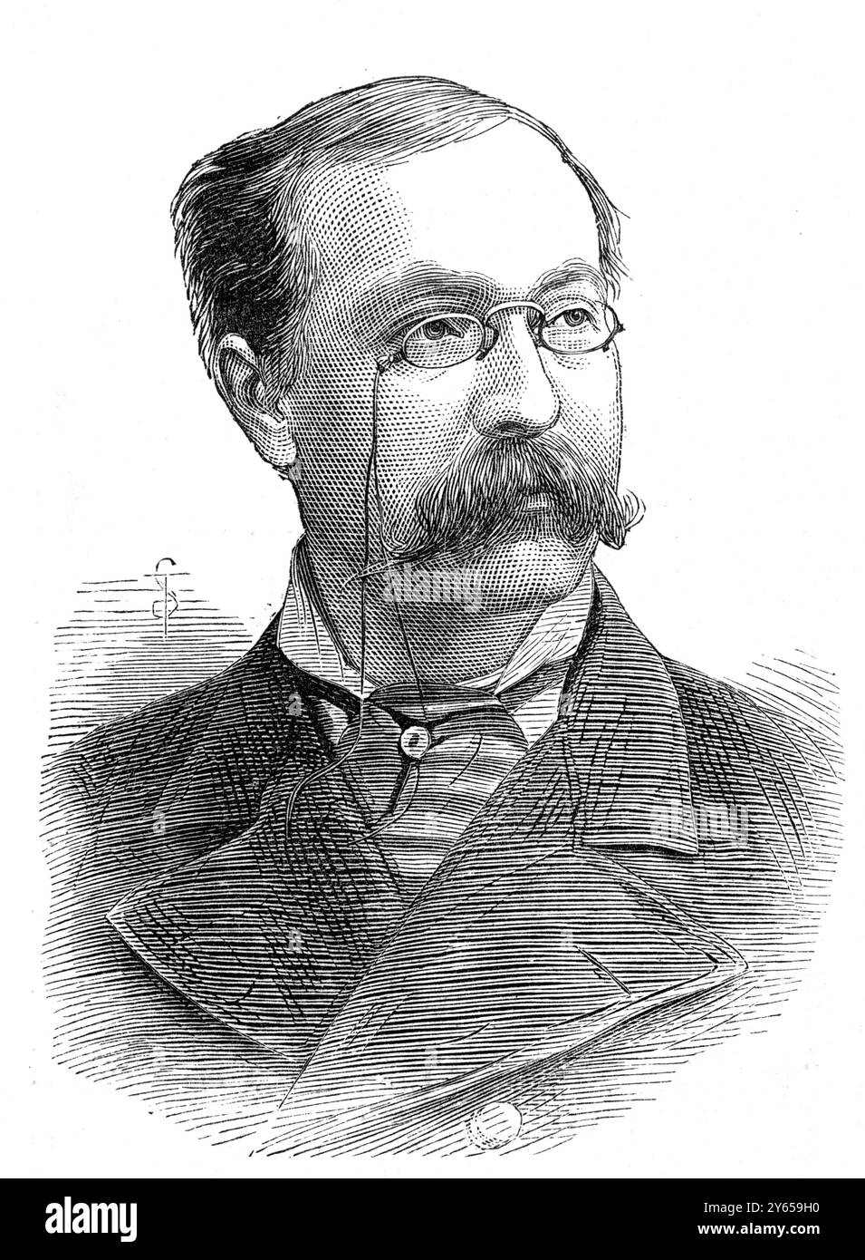 Lieutenant George DeLong, Kommandeur der USS Jeannette – Arctic Exploration George Washington DeLong (* 22. August 1844 bis 31. Oktober 1881) war ein US-Navy-Offizier und Entdecker. Stockfoto